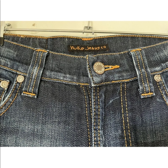 Nudie Jeans Co Slim Jim Mens Jeans Size W30 L32 Straight Blue Denim Cold Denim - Picture 4 of 11